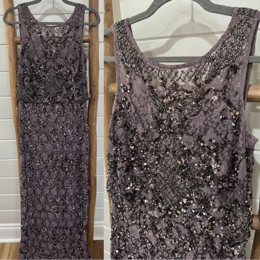 Adrianna Papell - Aidan Mattox Beaded Maxi Dress